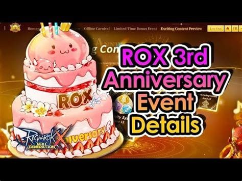 rox new server release date 2024|New Server ROX 3rd anniversary is coming soon! .